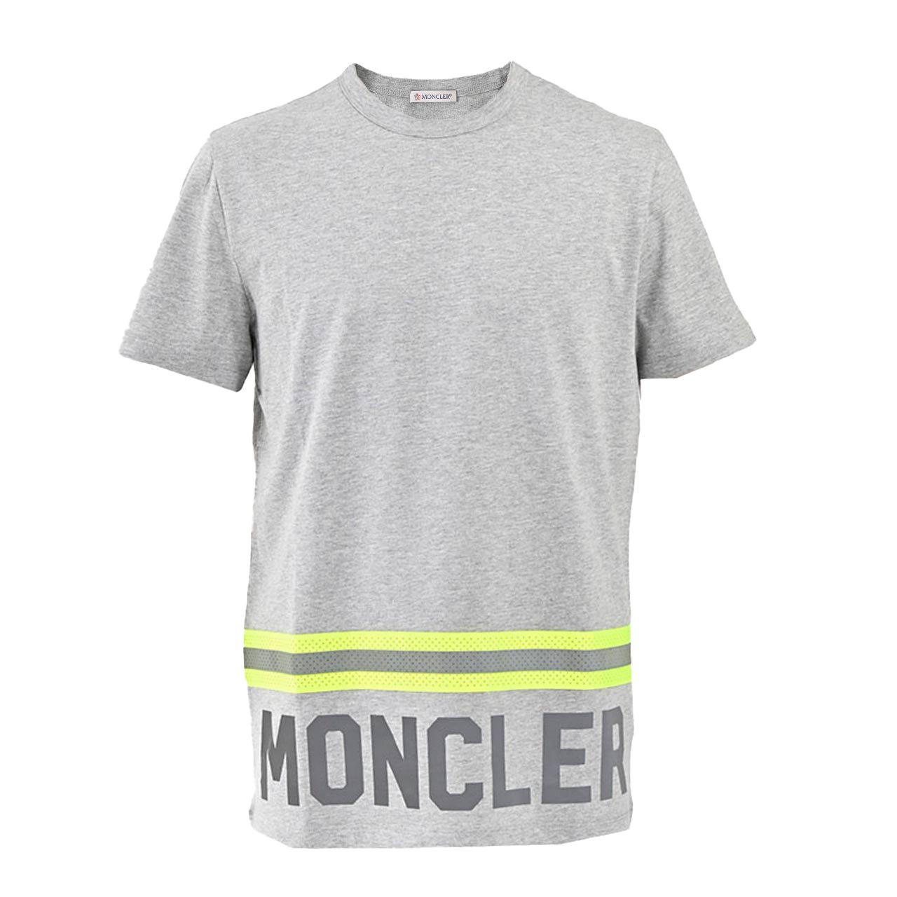 モンクレール MONCLER クルーネック半袖Tシャツ 8C01132 8390Y 984 グレー メンズ 【ラスト1点 Sサイズ】