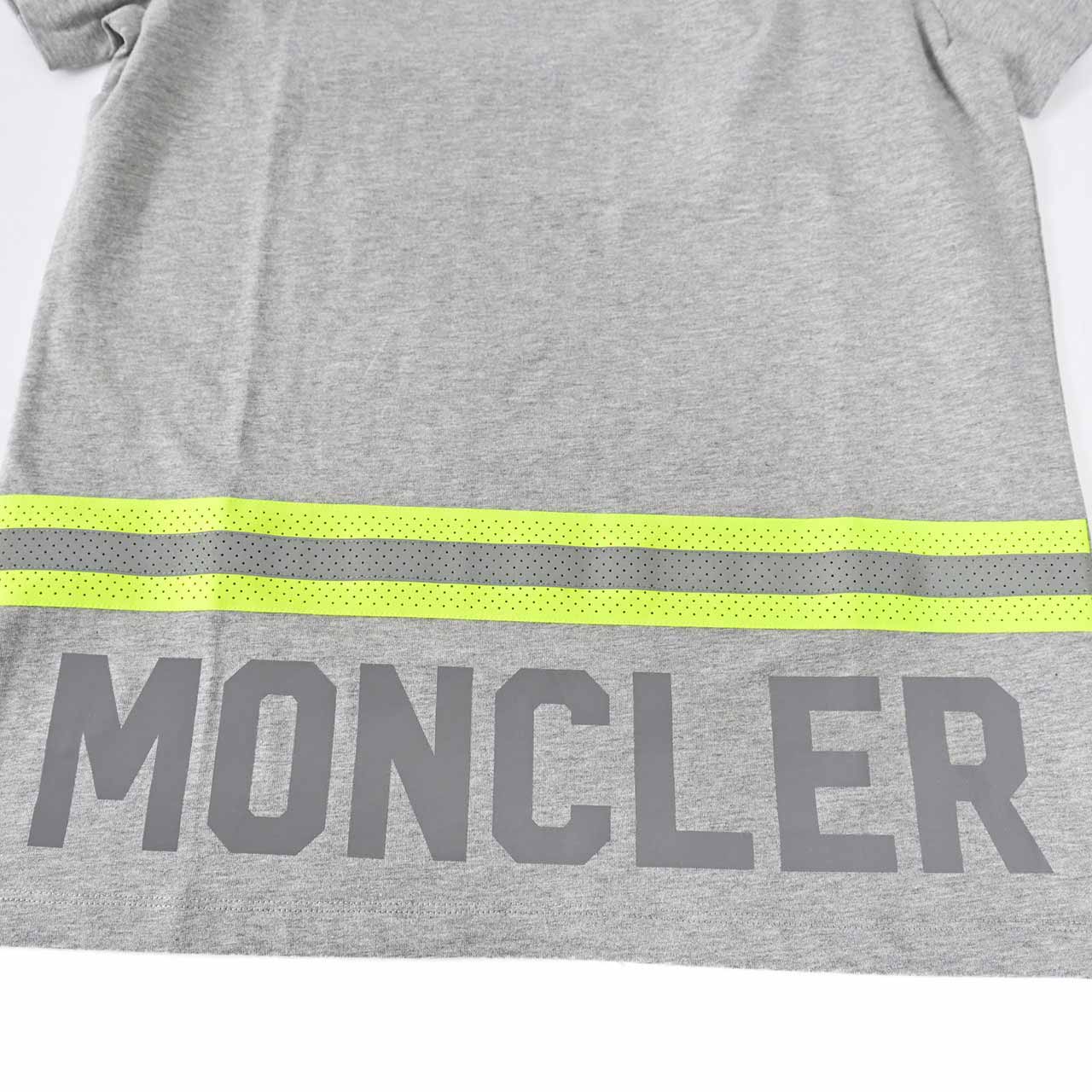 モンクレール MONCLER クルーネック半袖Tシャツ 8C01132 8390Y 984 グレー メンズ 【ラスト1点 Sサイズ】