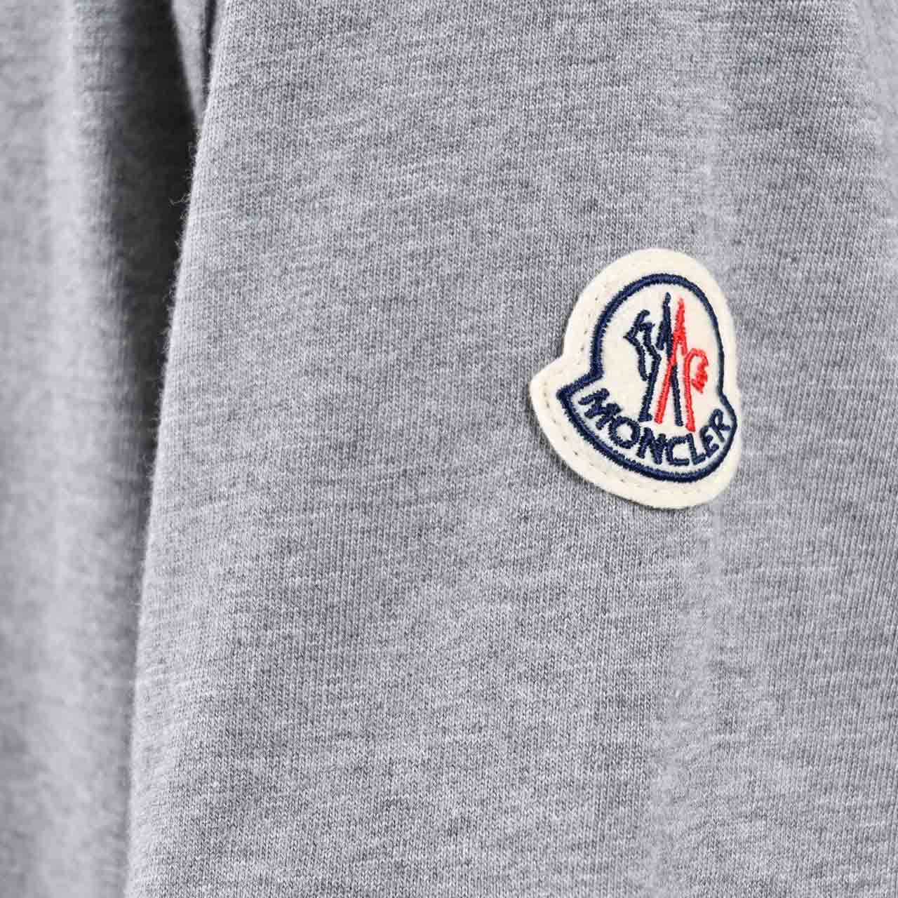 モンクレール MONCLER クルーネック半袖Tシャツ 8C01124 8390Y 984 グレー メンズ 【ラスト1点 XXLサイズ】
