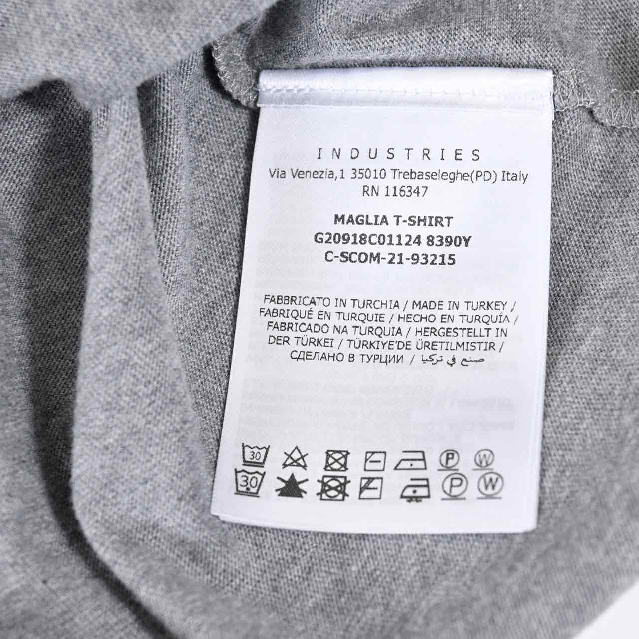モンクレール MONCLER クルーネック半袖Tシャツ 8C01124 8390Y 984 グレー メンズ 【ラスト1点 XXLサイズ】