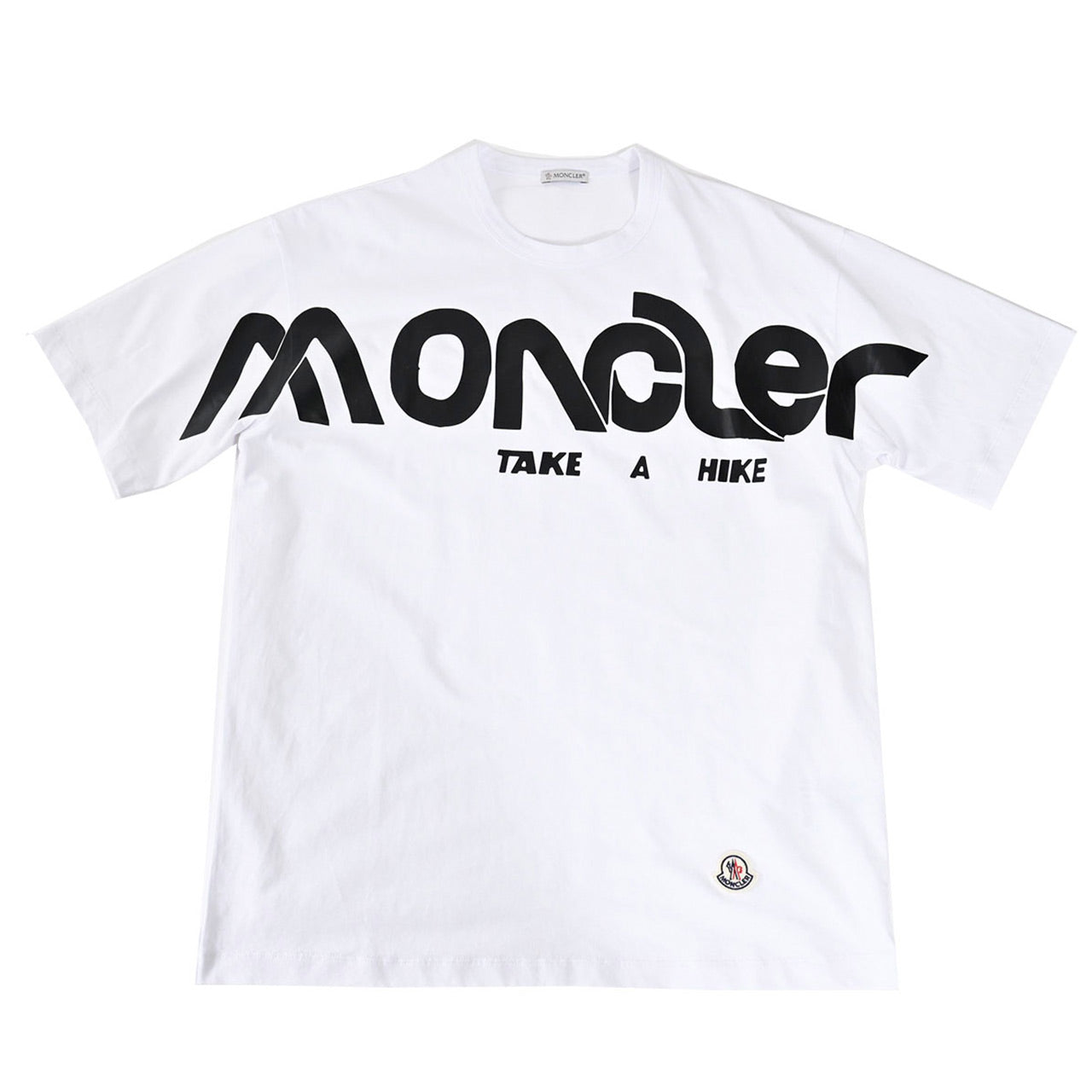 モンクレール MONCLER クルーネック半袖Tシャツ 8C01080 8390Y 001 ホワイト 年秋冬 メンズ