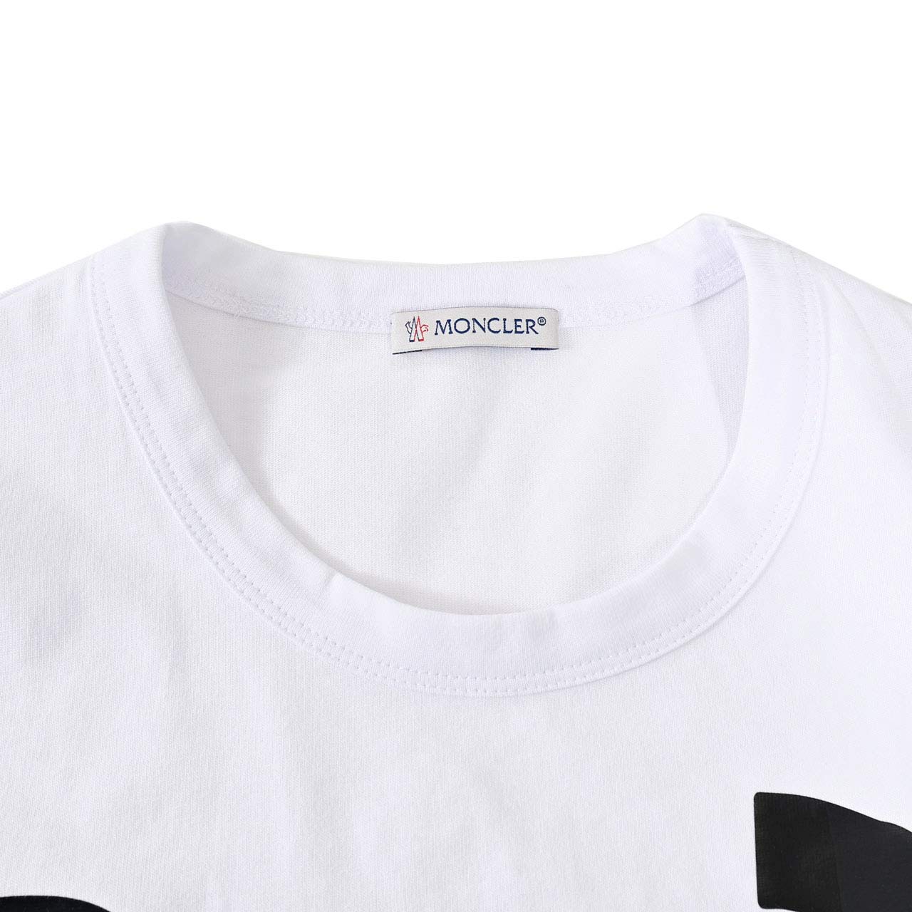 モンクレール MONCLER クルーネック半袖Tシャツ 8C01080 8390Y 001 ホワイト 年秋冬 メンズ