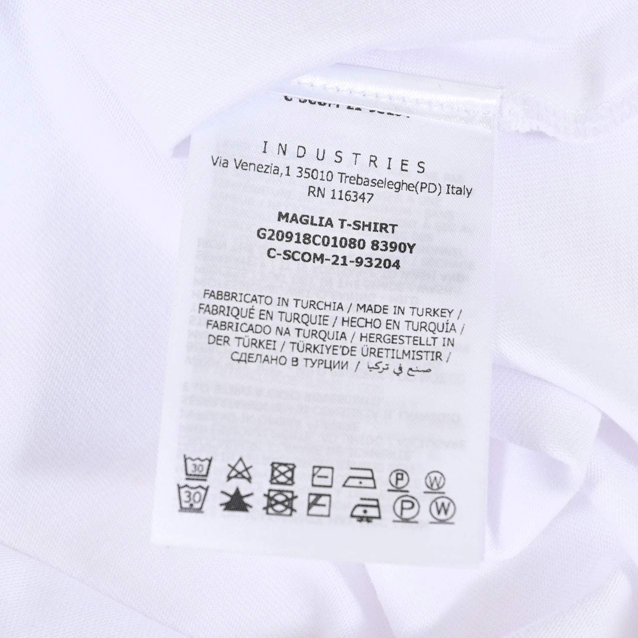 モンクレール MONCLER クルーネック半袖Tシャツ 8C01080 8390Y 001 ホワイト 年秋冬 メンズ
