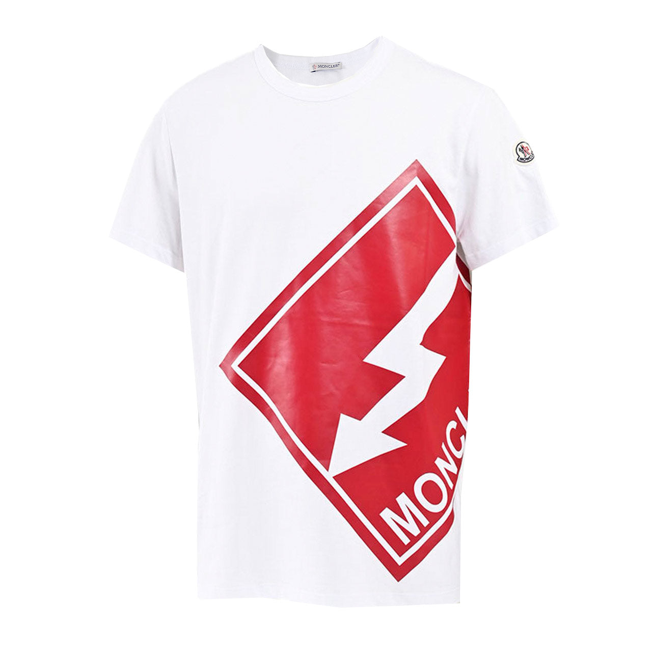 モンクレール MONCLER クルーネック半袖Tシャツ 8C01108 8390Y 001 ホワイト メンズ 【ラスト1点 Mサイズ】