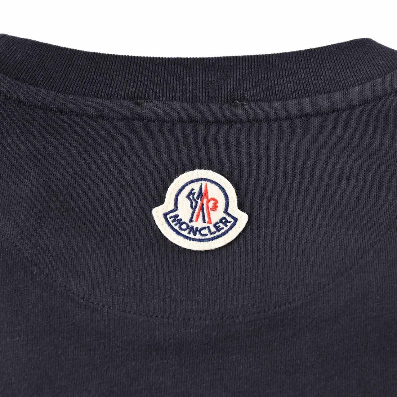 モンクレール MONCLER クルーネック半袖Tシャツ 8C01136 8390Y 773 ネイビー メンズ 【ラスト1点 Lサイズ】