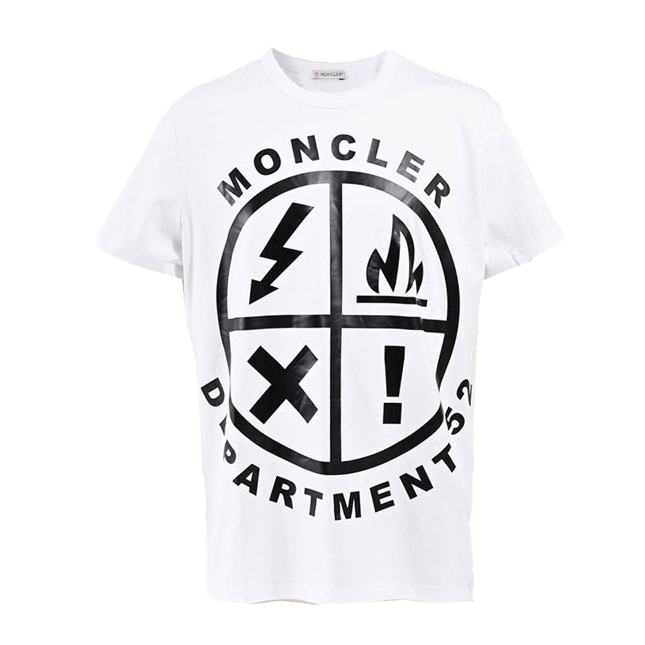 モンクレール MONCLER クルーネック半袖Tシャツ 8C00144 829H8 001 ホワイト メンズ 【ラスト1点 Lサイズ】