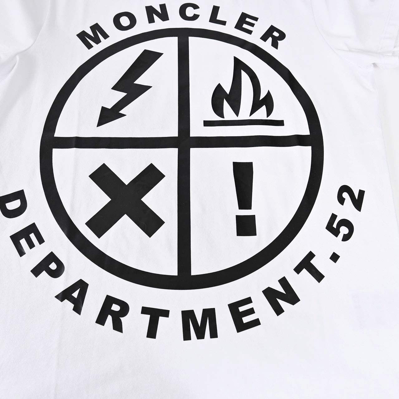 モンクレール MONCLER クルーネック半袖Tシャツ 8C00144 829H8 001 ホワイト メンズ 【ラスト1点 Lサイズ】