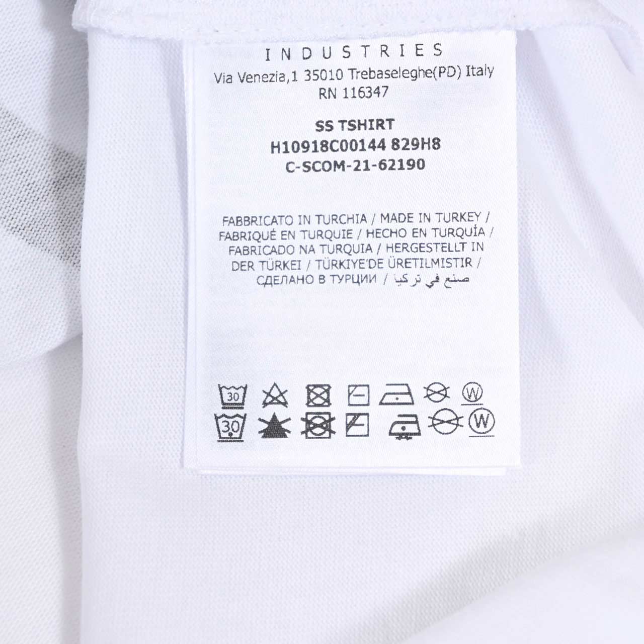 モンクレール MONCLER クルーネック半袖Tシャツ 8C00144 829H8 001 ホワイト メンズ 【ラスト1点 Lサイズ】