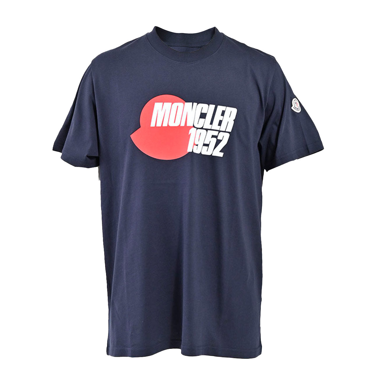 モンクレール MONCLER クルーネック半袖Tシャツ 8C00158 829H8 773 ネイビー メンズ 【ラスト1点 Mサイズ】