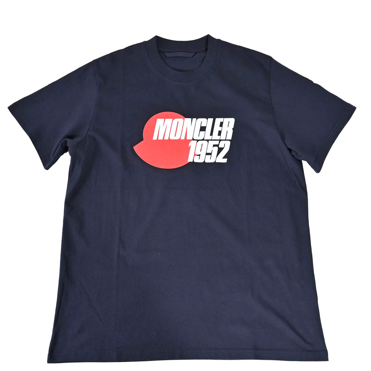 モンクレール MONCLER クルーネック半袖Tシャツ 8C00158 829H8 773 ネイビー メンズ 【ラスト1点 Mサイズ】