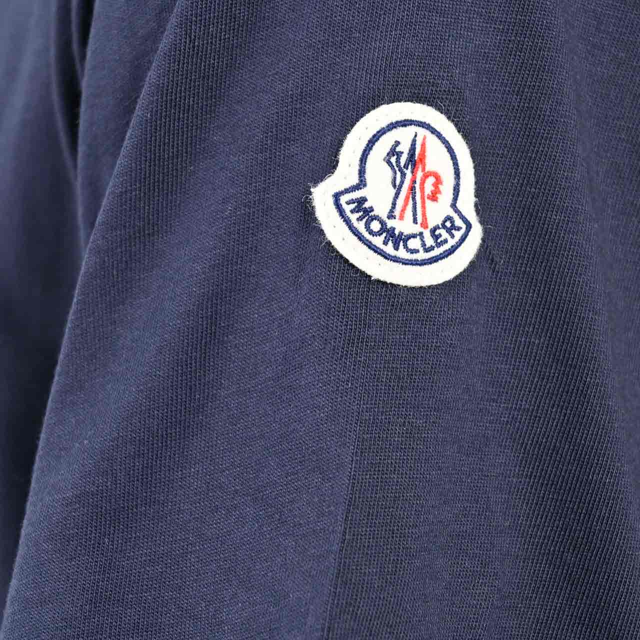 モンクレール MONCLER クルーネック半袖Tシャツ 8C00158 829H8 773 ネイビー メンズ 【ラスト1点 Mサイズ】
