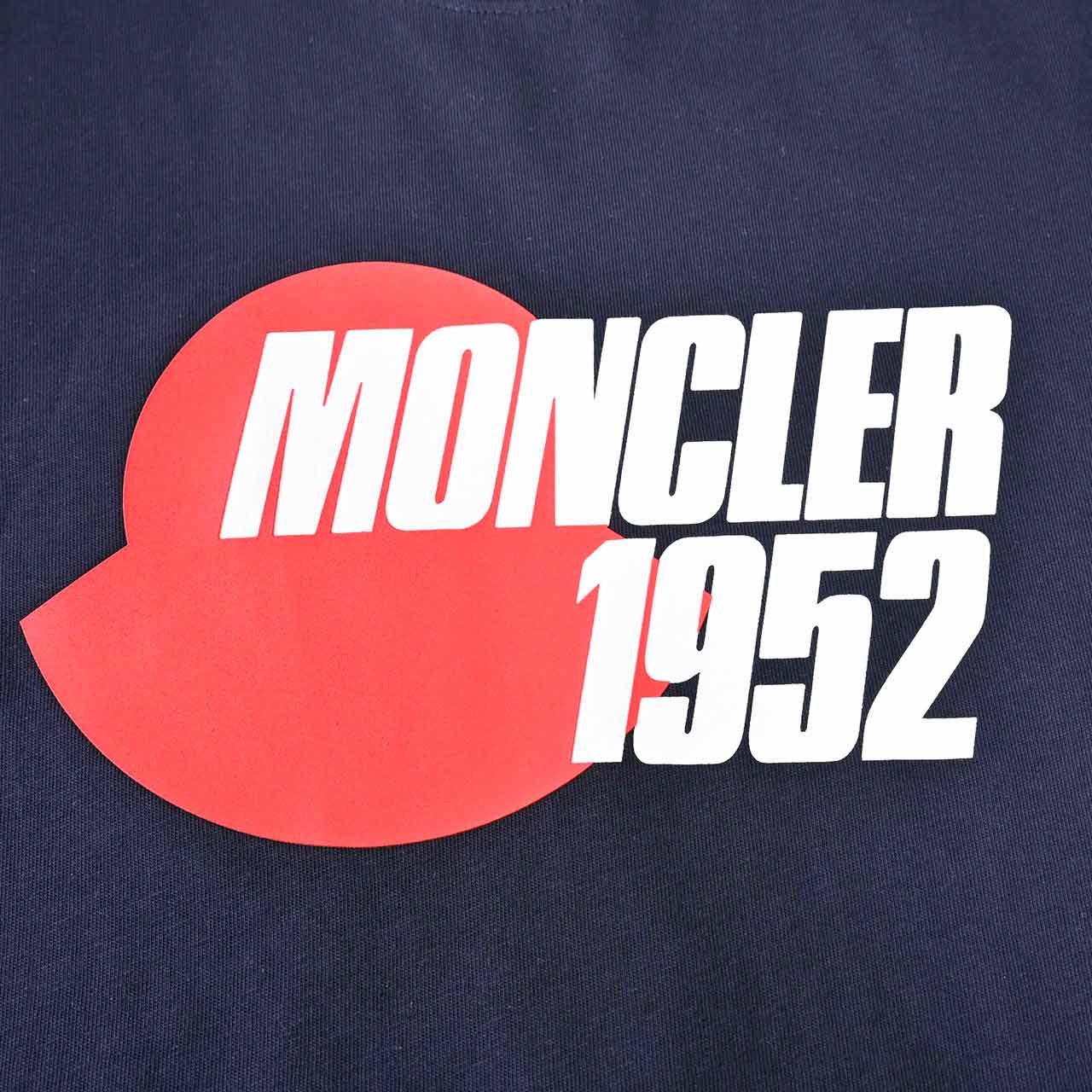 モンクレール MONCLER クルーネック半袖Tシャツ 8C00158 829H8 773 ネイビー メンズ 【ラスト1点 Mサイズ】
