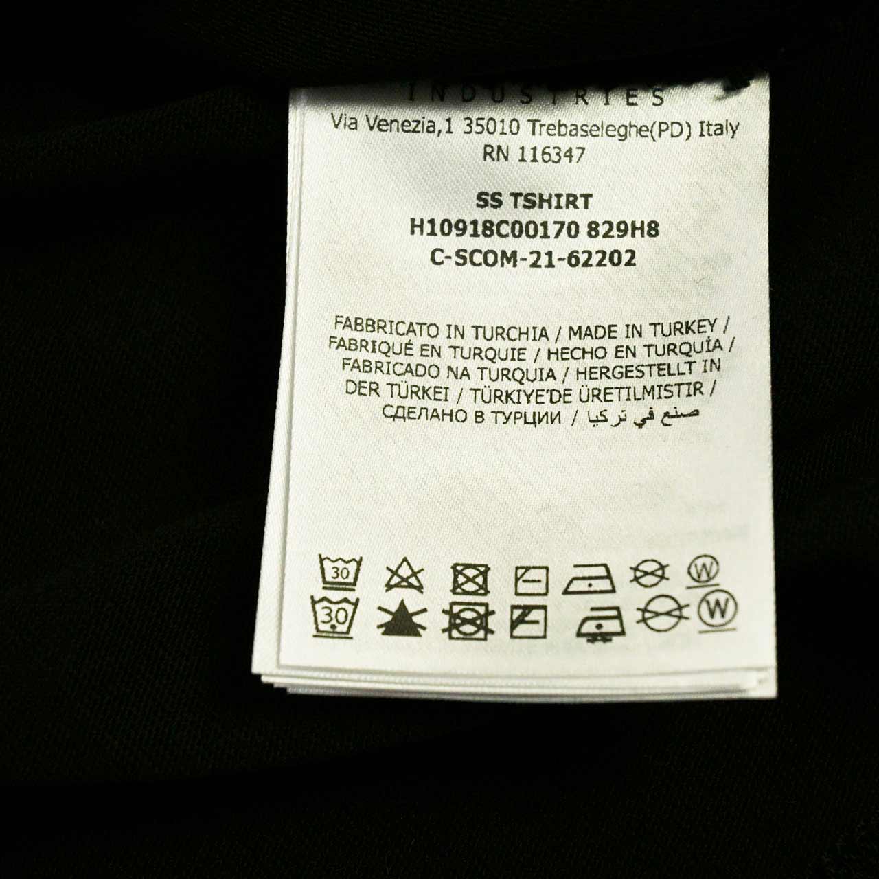 モンクレール MONCLER クルーネック半袖Tシャツ 8C00170 829H8 999 ブラック メンズ 【ラスト1点 Mサイズ】
