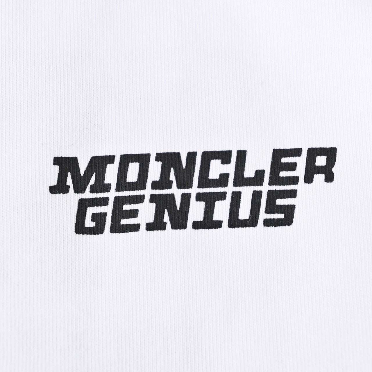 モンクレール MONCLER クルーネック半袖Tシャツ 8C01084 8390Y 001 ホワイト メンズ 【ラスト1点 Sサイズ】