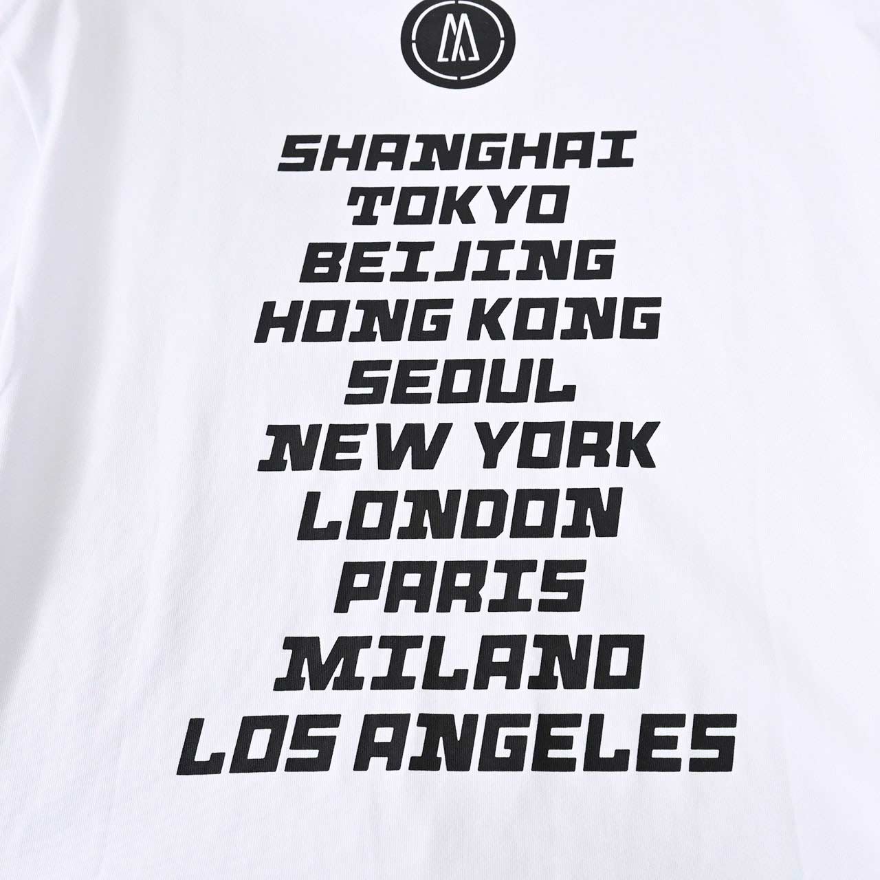 モンクレール MONCLER クルーネック半袖Tシャツ 8C01084 8390Y 001 ホワイト メンズ 【ラスト1点 Sサイズ】