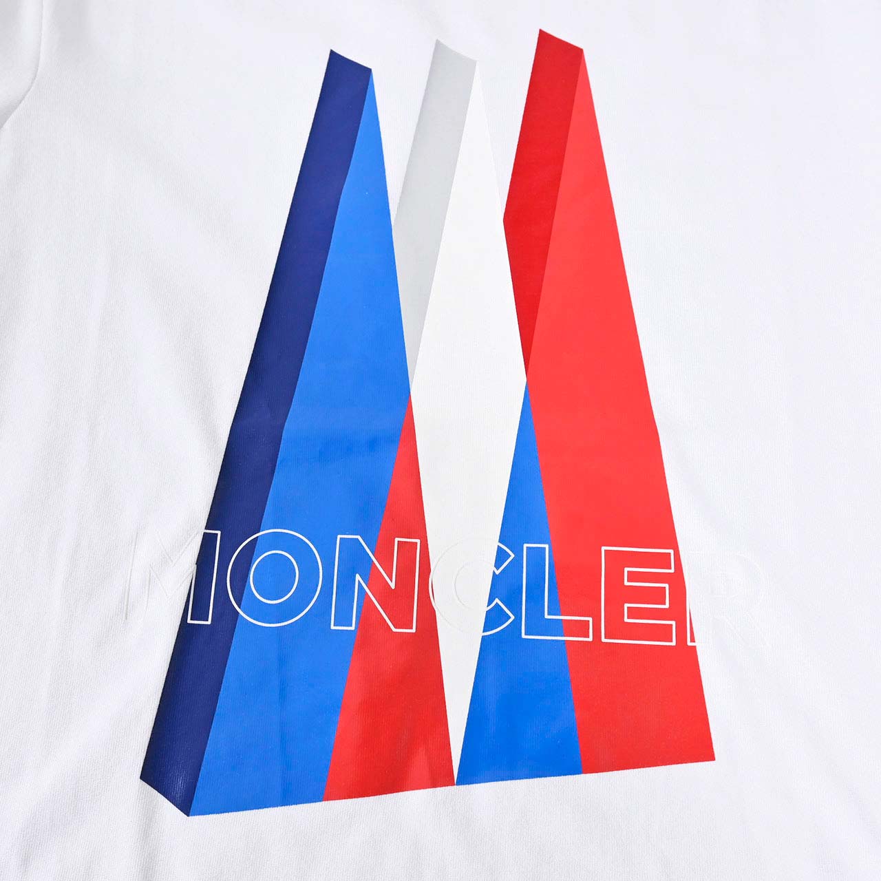 モンクレール MONCLER クルーネック半袖Tシャツ 8C01148 8390Y 001 ホワイト 年秋冬 メンズ