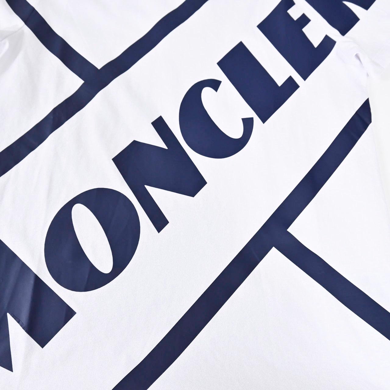 モンクレール MONCLER クルーネック半袖Tシャツ 8C00148 829H8 001 ホワイト レディース 【ラスト1点 Sサイズ】