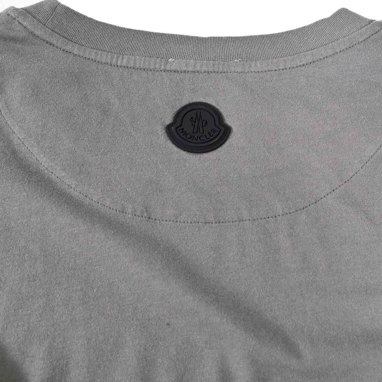 モンクレール MONCLER クルーネック半袖Tシャツ 8C00152 829H8 984 グレー メンズ 【ラスト1点 Lサイズ】