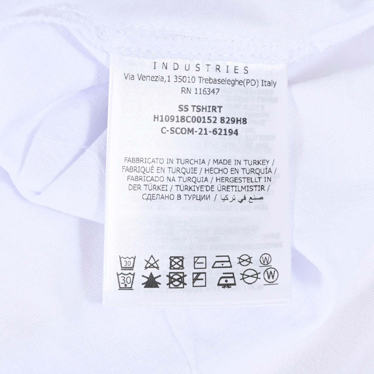 モンクレール MONCLER クルーネック半袖Tシャツ 8C00152 829H8 001 ホワイト メンズ 【ラスト1点 Lサイズ】