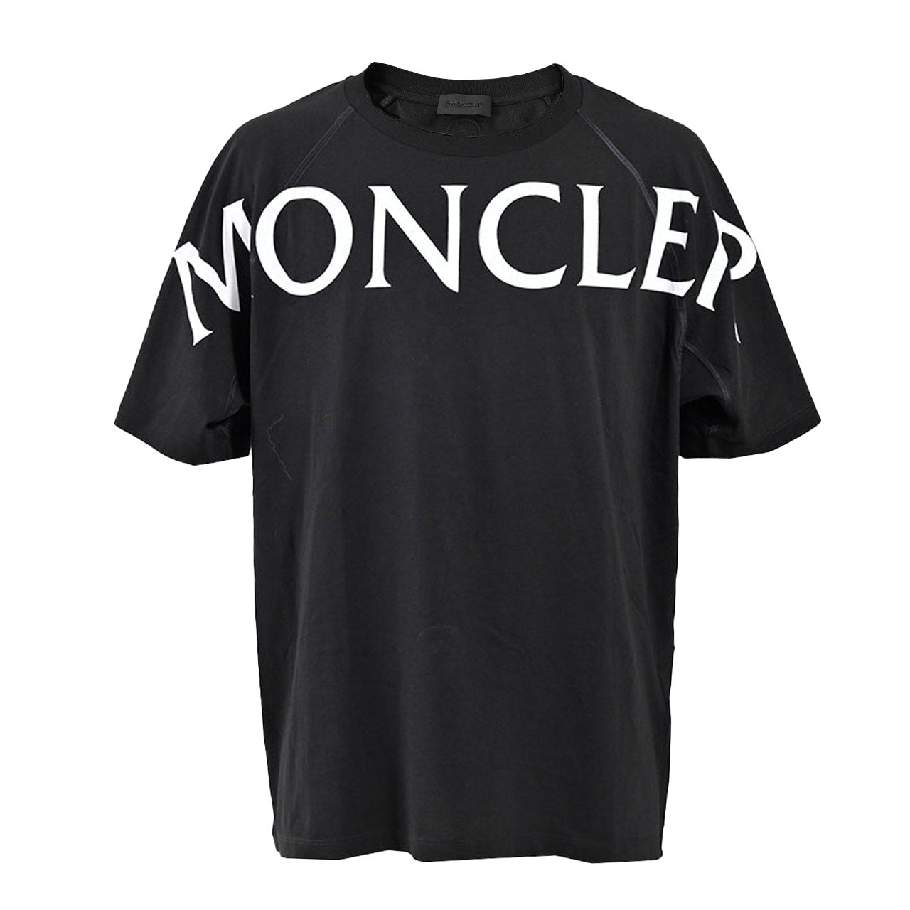 モンクレール MONCLER クルーネック半袖Tシャツ 8C01112 8390Y 999 ブラック メンズ 【ラスト1点 Lサイズ】