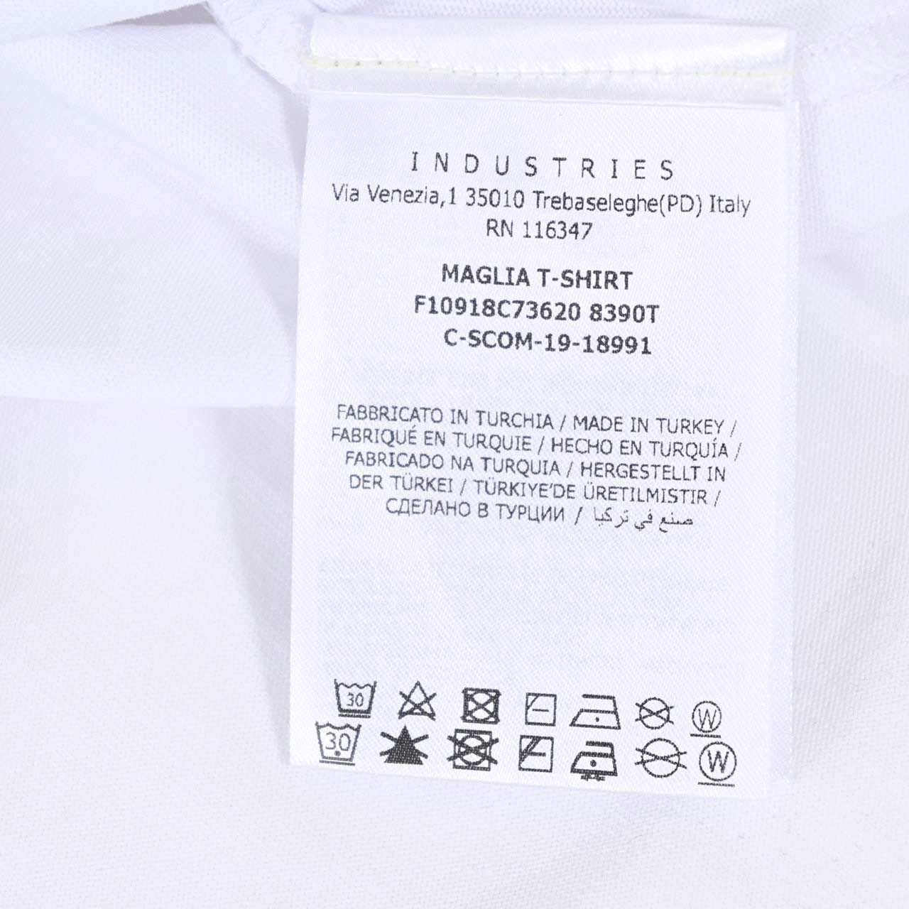 モンクレール MONCLER クルーネック半袖Tシャツ 8C73620 8390T 001 ホワイト メンズ 【ラスト1点 Lサイズ】 ギフト プレゼント