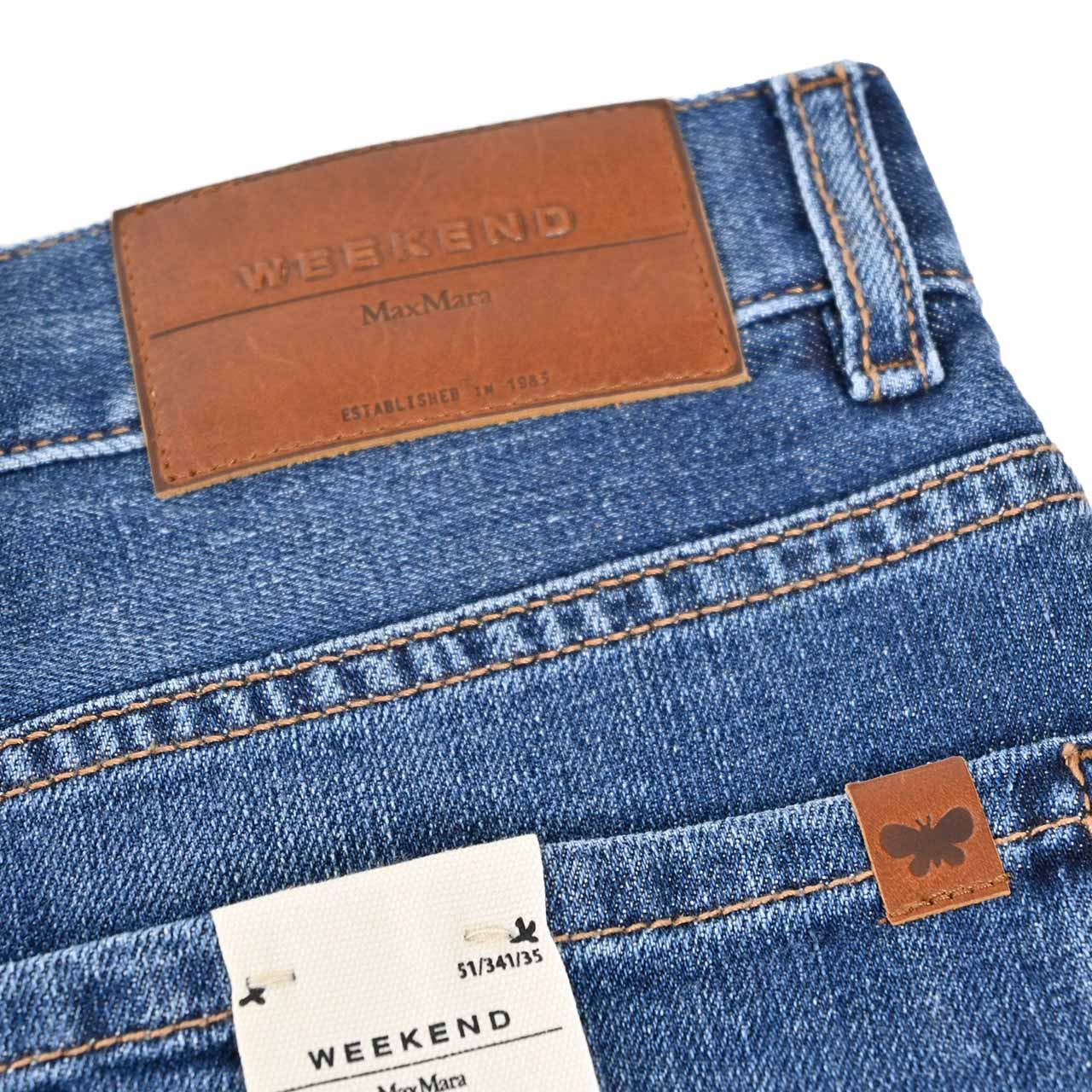 ウィークエンド マックスマーラ WEEKEND MAXMARA デニムパンツ CAPRILE 5186051600 008 ブルー 2025AW レディース 【再入荷なし 在庫限り】 【プライスダウン】