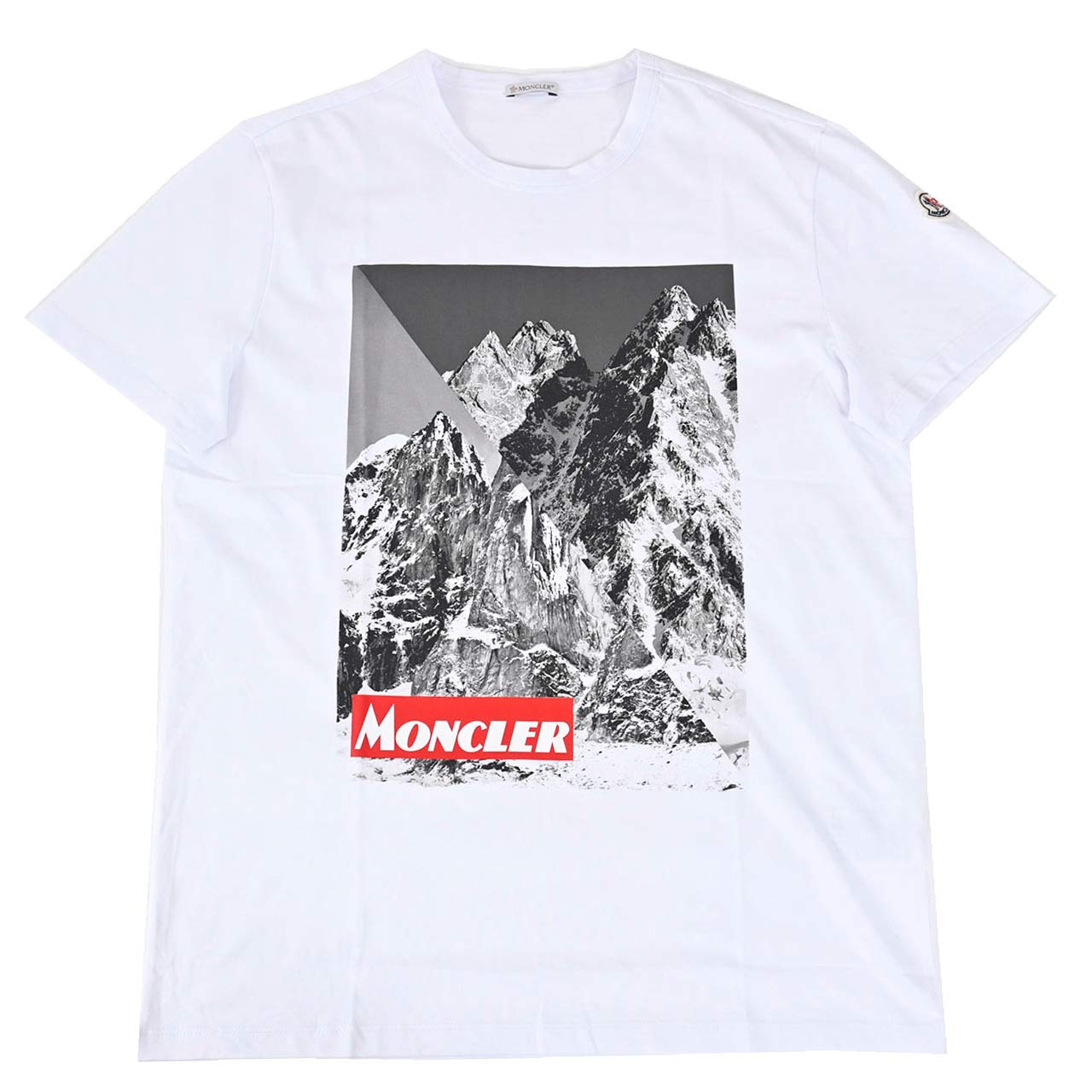 モンクレール MONCLER Tシャツ 8048350 8390T 001 ホワイト メンズ 【ラスト1点 XSサイズ】 【プライスダウン】