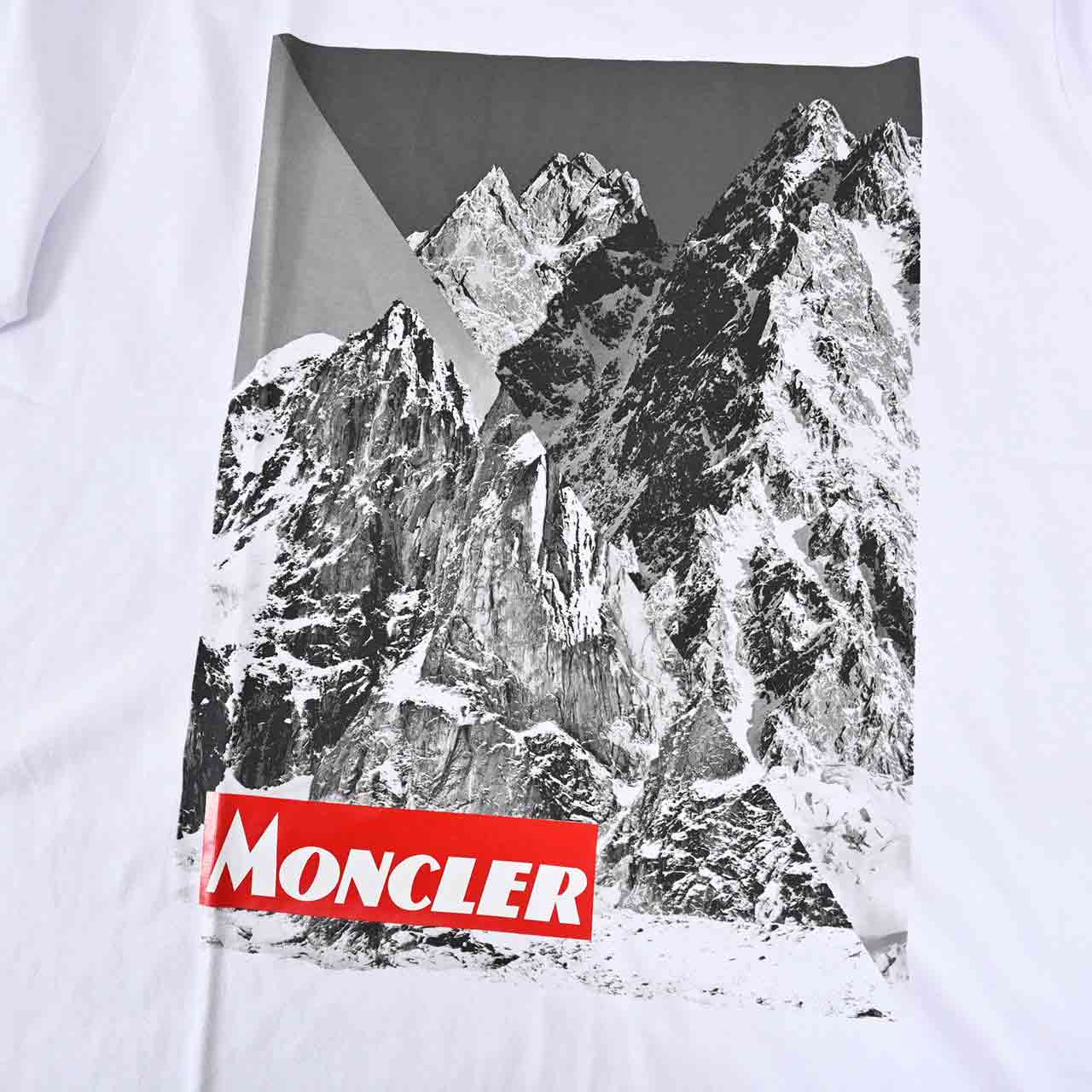 モンクレール MONCLER Tシャツ 8048350 8390T 001 ホワイト メンズ 【ラスト1点 XSサイズ】 【プライスダウン】
