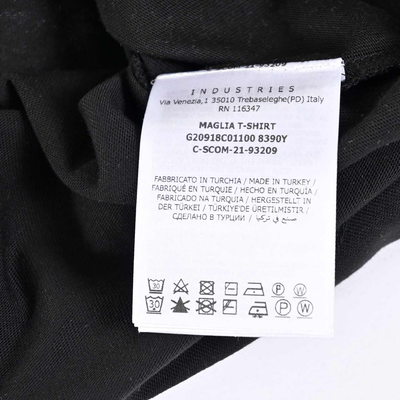 【50%OFF】 モンクレール MONCLER Tシャツ 8C01100 8390Y 999 ブラック メンズ 【ラスト1点 Sサイズ】