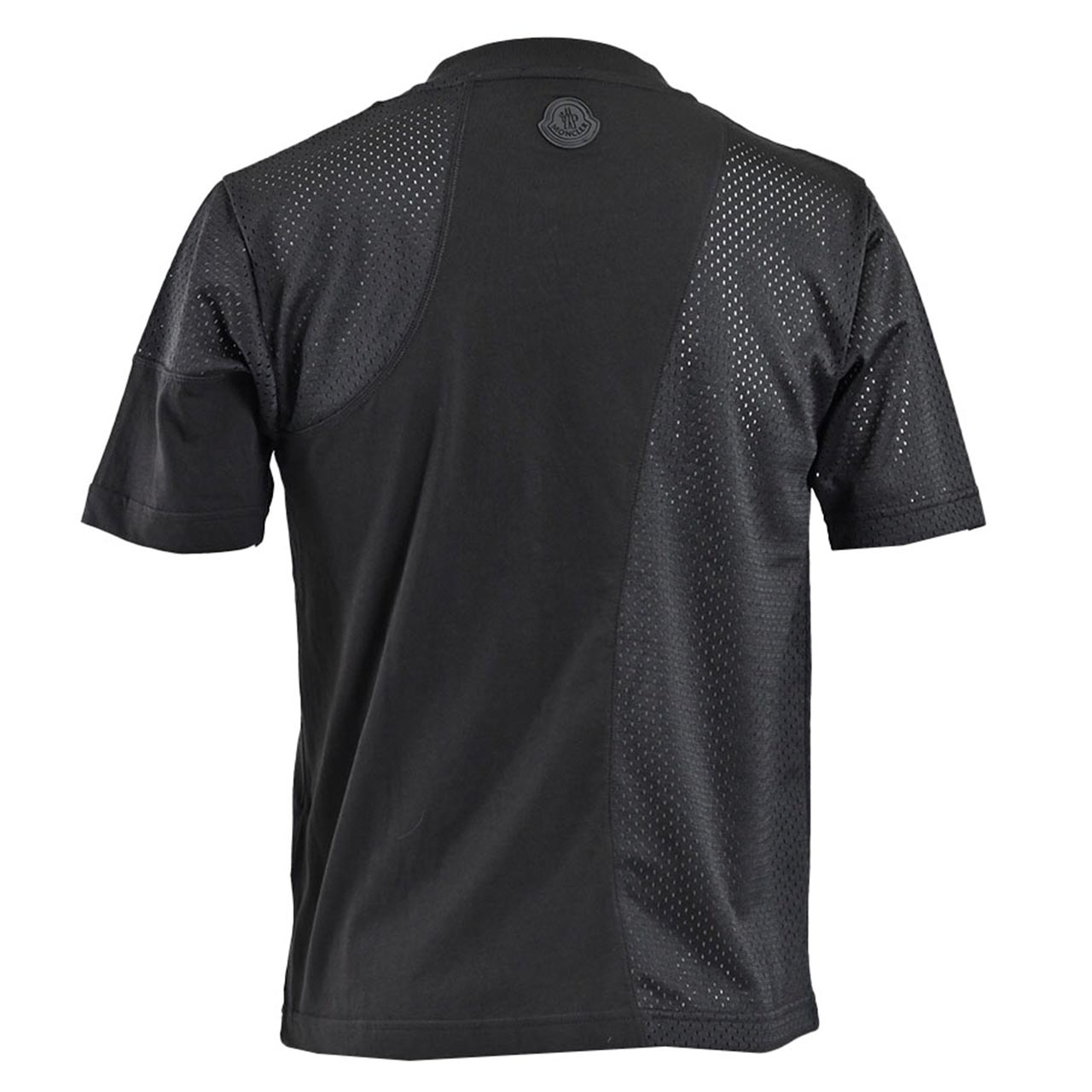 モンクレール MONCLER クルーネック半袖Tシャツ 8C01164 8390Y 999 ブラック メンズ レディース ユニセックス 細め