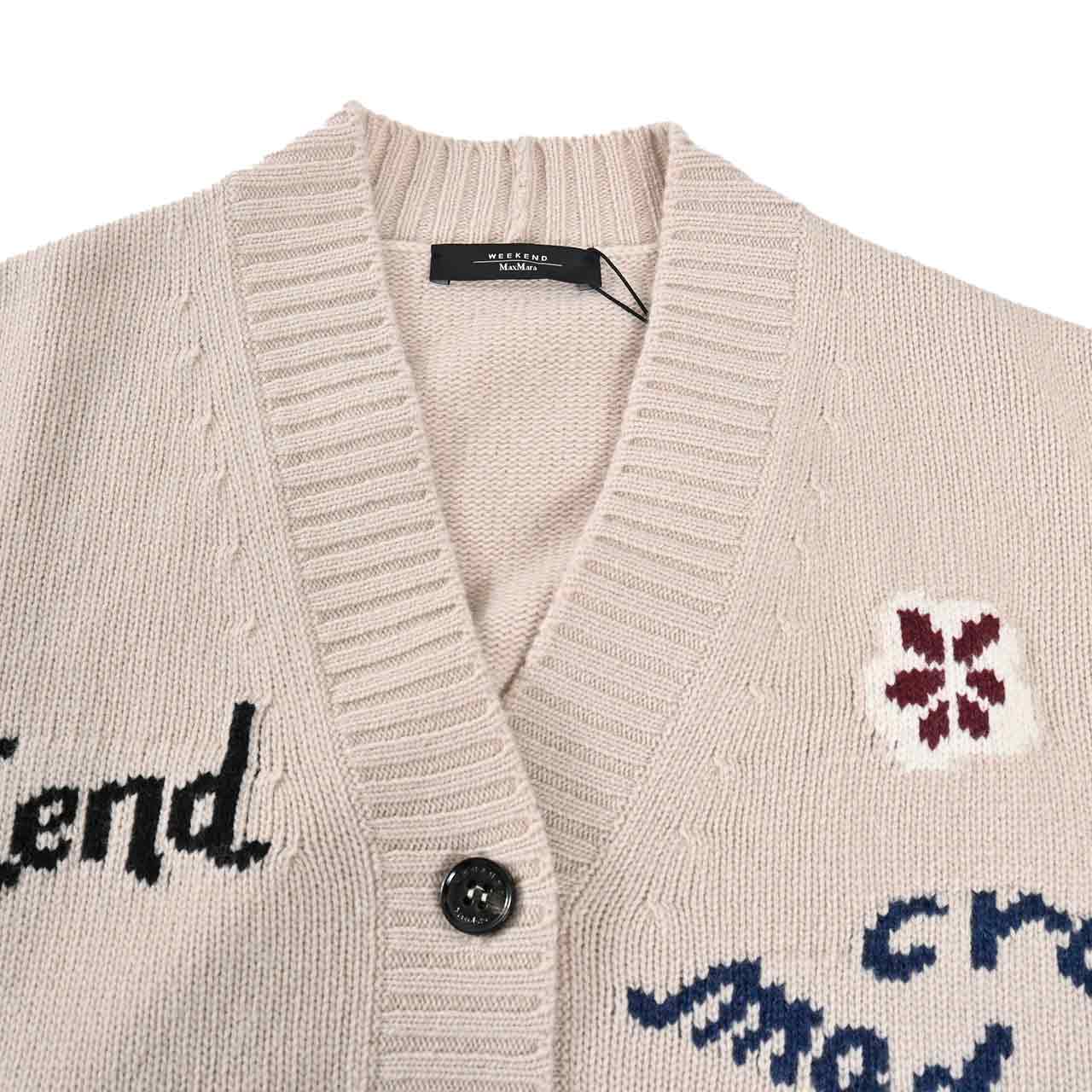 ウィークエンド マックスマーラ WEEKEND MAXMARA カーディガン BELGIO 5346082600 005 クリーム 2025AW レディース 【再入荷なし 在庫限り】