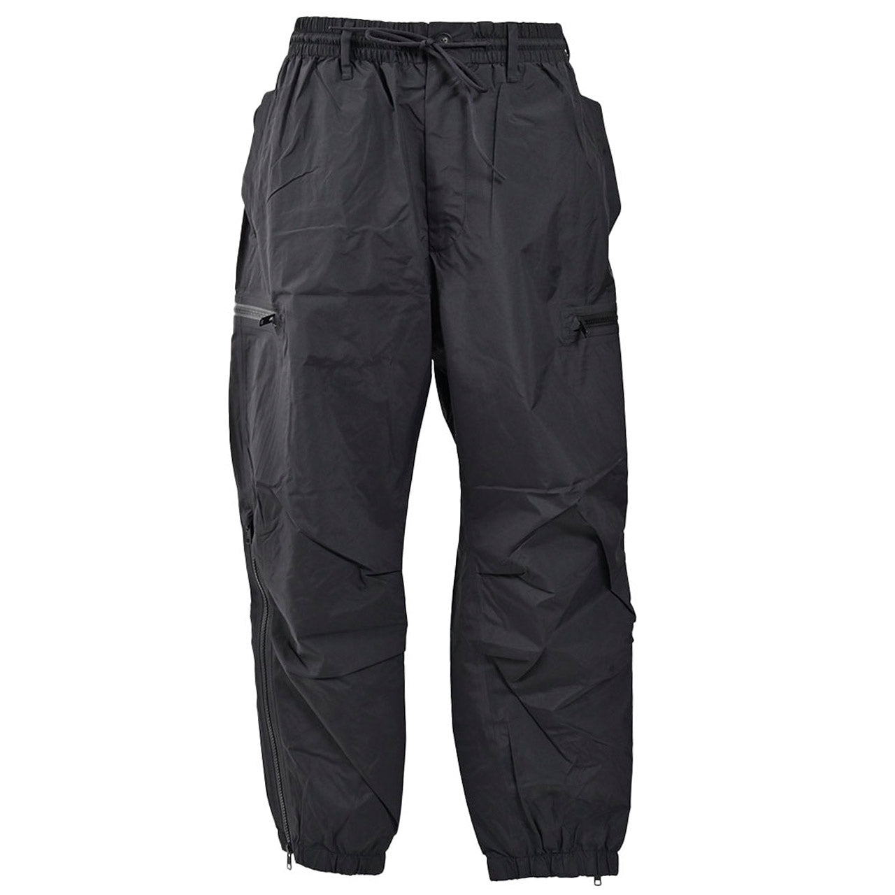 Y-3 ブラック カーゴパンツ Y-3 (ワイスリー) ウールブレンド ポケットデザイン ルーズ カーゴ