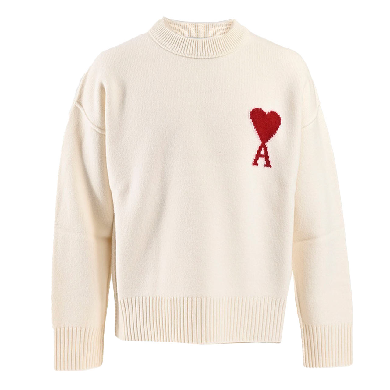 アミ AMI クルーネックセーター UKS838.018 154 ホワイト 2025AW