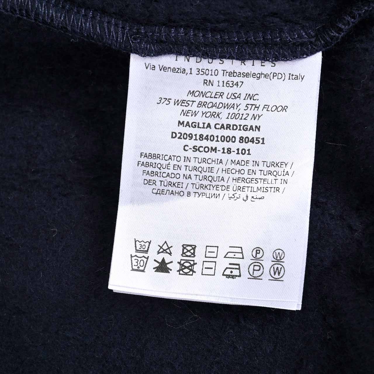 モンクレール MONCLER ジップアップパーカー 8G70300 V8101 773 ネイビー メンズ