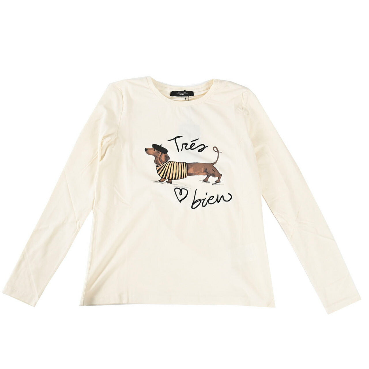 ウィークエンド マックスマーラ WEEKEND MAXMARA クルーネック長袖Tシャツ RENOIR 5946032600 008 クリーム 2025AW 2025年秋冬新作 レディース