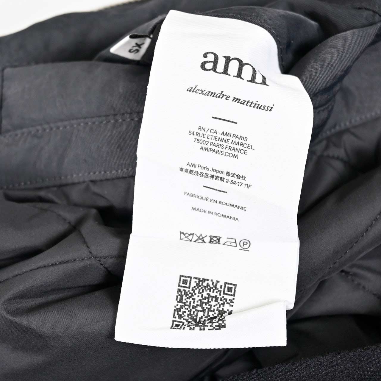 アミ AMI フード付コート HJK823.PA0035 020 グレー メンズ