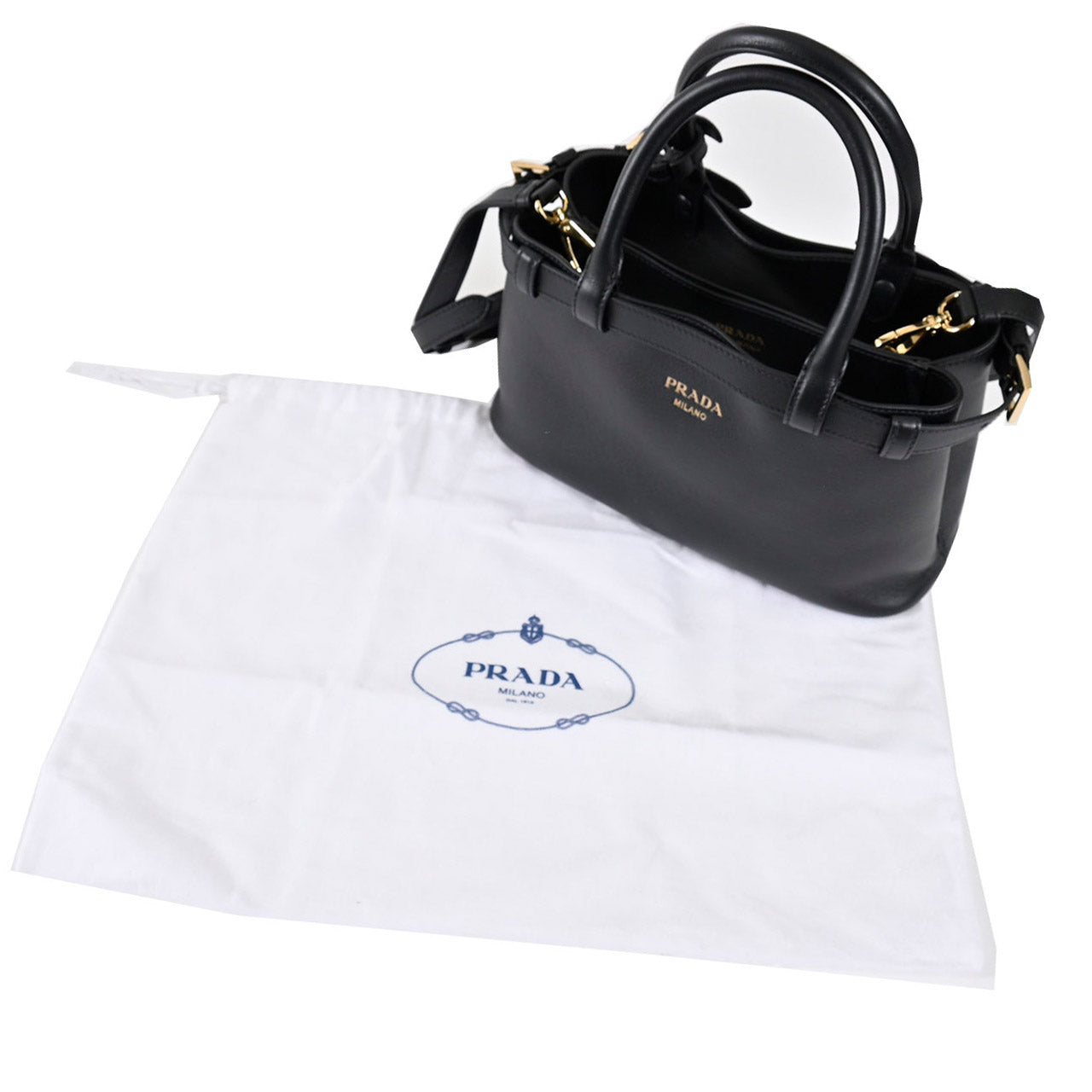 プラダ PRADA ショルダーバッグ 1BA418 2CYS F0002 ブラック レディース