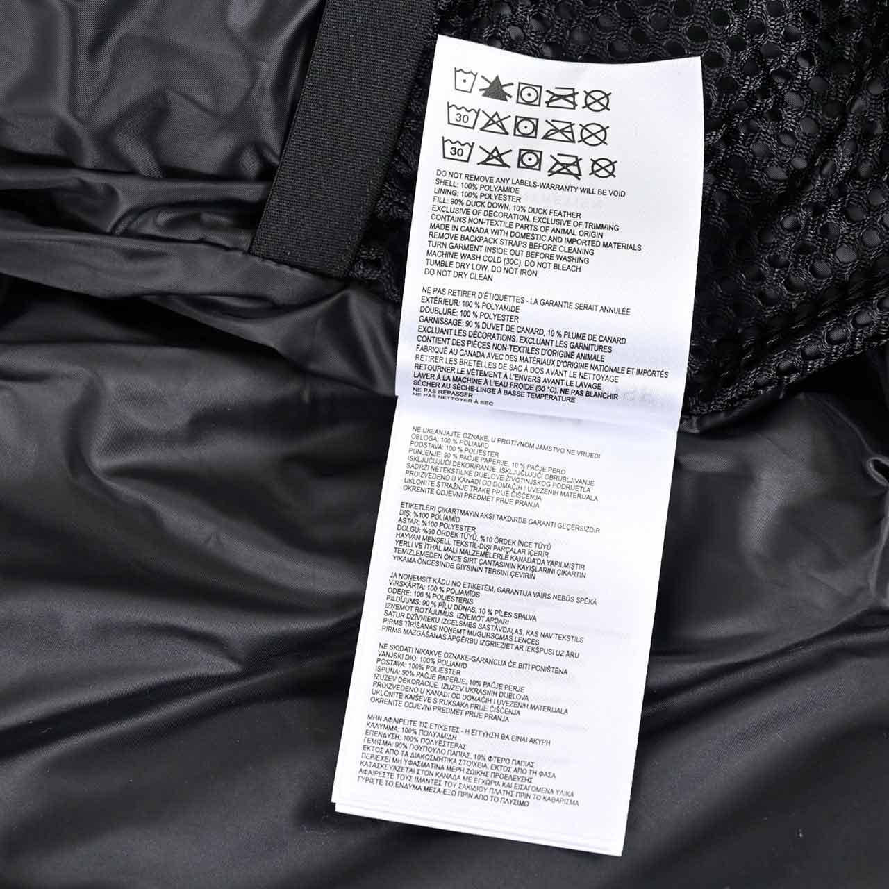 カナダグース CANADA GOOSE ダウンジャケット 2282MB 9061 ブラック メンズ 【ラスト1点 XLサイズ】