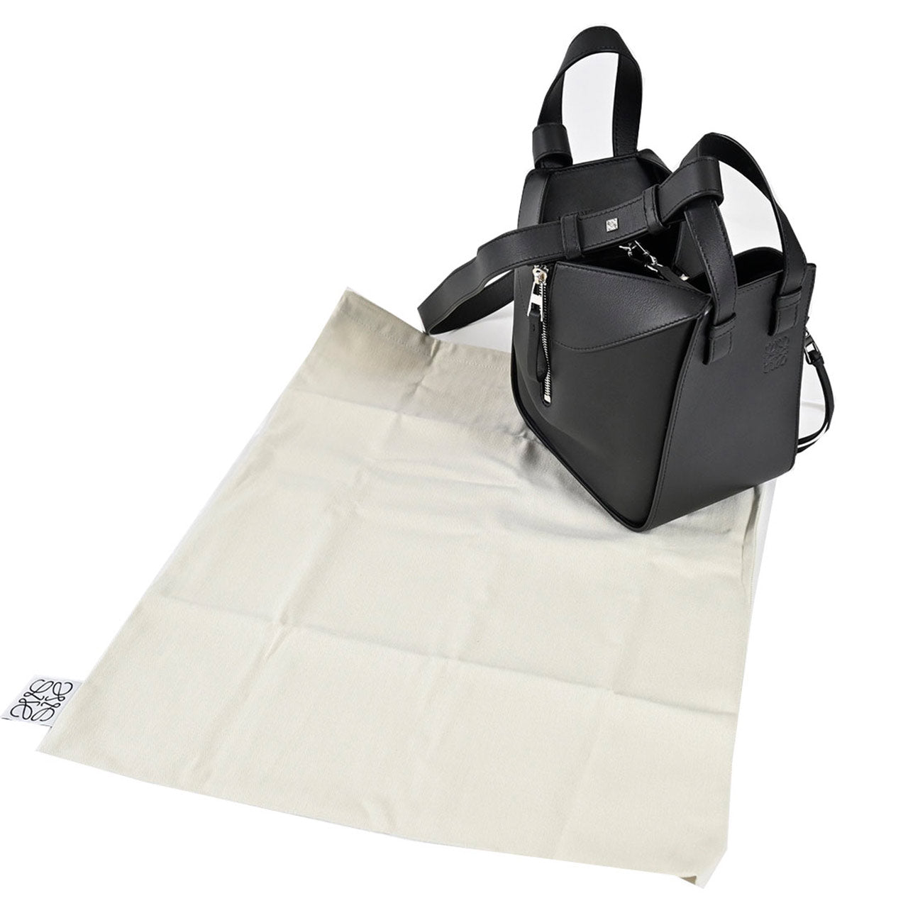 ロエベ LOEWE 2WAYバッグ HAMMOCK COMPACT A538H13X10 1100 ブラック レディース