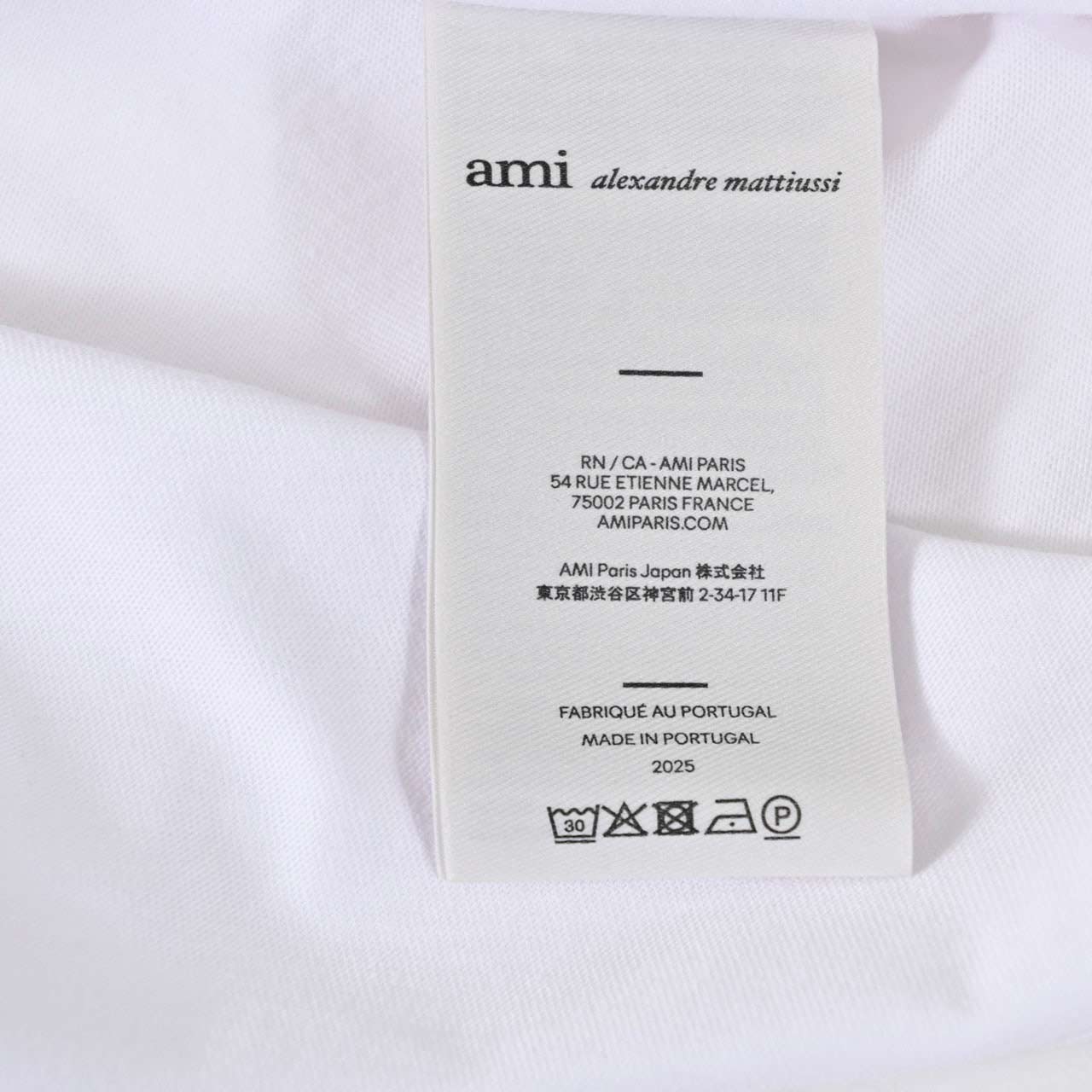 アミ AMI Tシャツ HTS346.724 100 ホワイト メンズ2026SS 2026年春夏新作