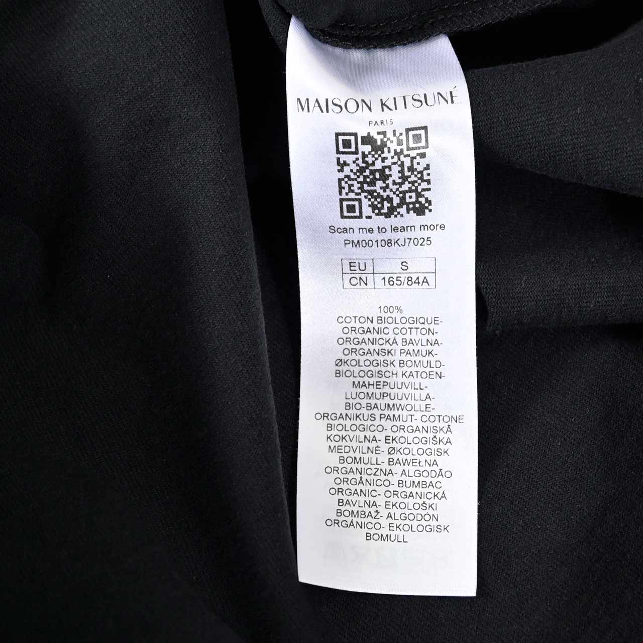 メゾン キツネ MAISON KITSUNE Tシャツ PM00108KJ7025 P199 ブラック メンズ 【HI】
