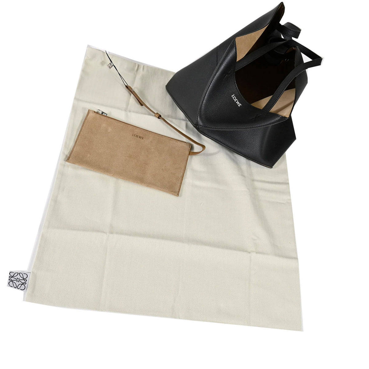 ロエベ LOEWE トートバッグ PUZZLE FOLD TOTE MEDIUM A779PEWX04 1100 ブラック レディース