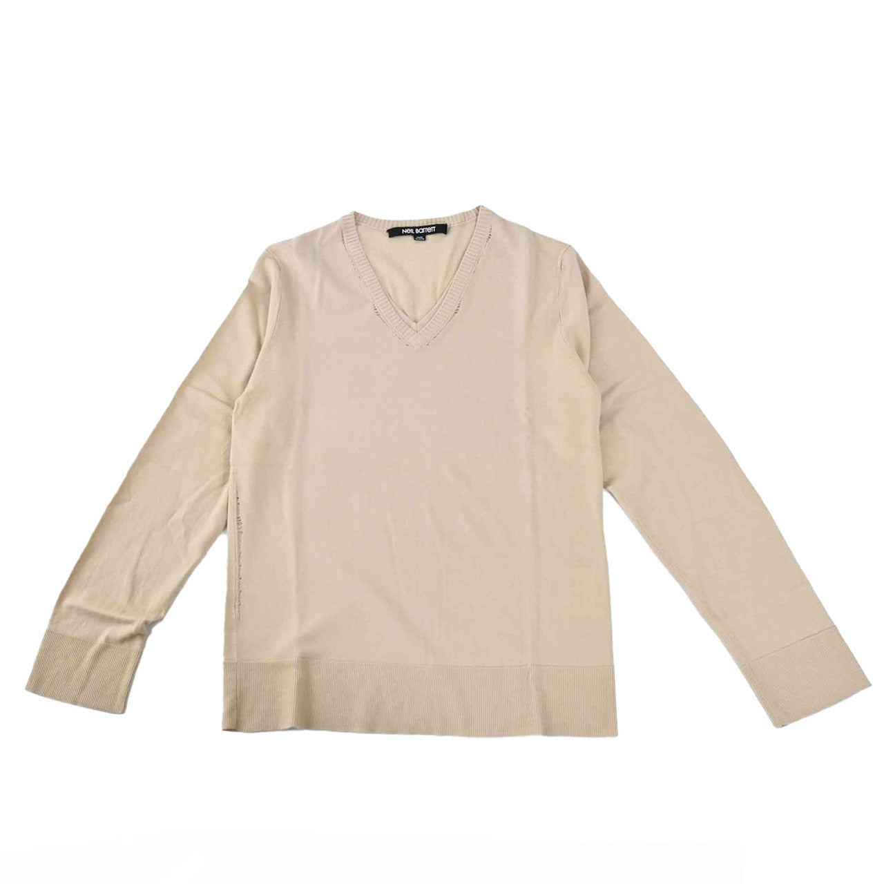 【期間限定SALE】 ニールバレット NEIL BARRETT Vネックニット BMA88 6609 ベージュ メンズ レディース 【ラスト1点 Mサイズ】 カシミヤ