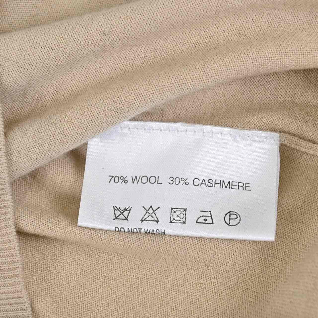 【期間限定SALE】 ニールバレット NEIL BARRETT Vネックニット BMA88 6609 ベージュ メンズ レディース 【ラスト1点 Mサイズ】 カシミヤ
