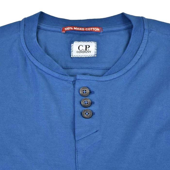シーピーカンパニー マココットン Tシャツ C.P. Company 06CMTS090A MAKO COTTON ブルー 訳あり ワケアリ 【ラスト1点 Mサイズ】 【ワケアリ ポッキリセール】