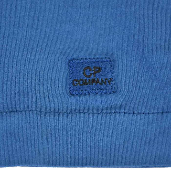 シーピーカンパニー マココットン Tシャツ C.P. Company 06CMTS090A MAKO COTTON ブルー 訳あり ワケアリ 【ラスト1点 Mサイズ】 【ワケアリ ポッキリセール】
