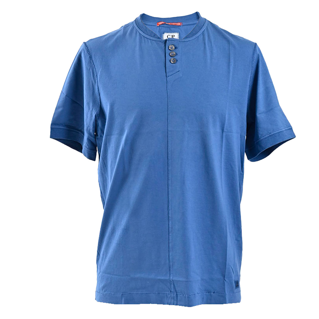 シーピーカンパニー マココットン Tシャツ C.P. Company 06CMTS090A MAKO COTTON ブルー 訳あり ワケアリ 【ラスト1点 Mサイズ】 【ワケアリ ポッキリセール】