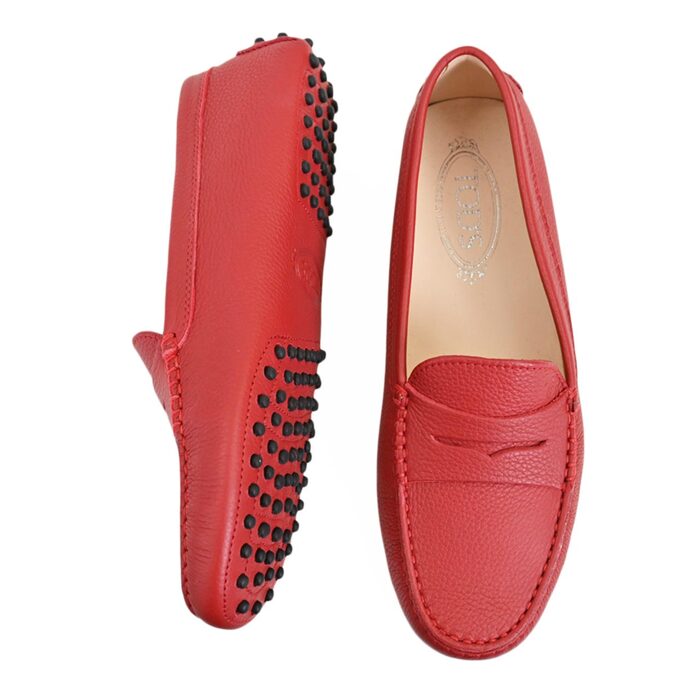 トッズ ドライビングシューズ TODS XXW00G0001 5J1 R018 GOMMINI MOCASSINO レッド レディース 訳あり ワケアリ 【ラスト1点 39サイズ】