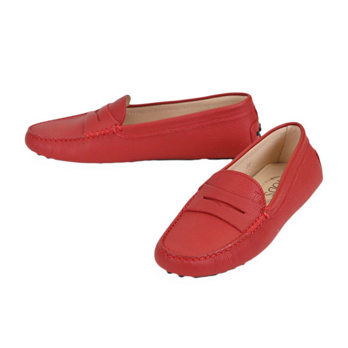 トッズ ドライビングシューズ TODS XXW00G0001 5J1 R018 GOMMINI MOCASSINO レッド レディース 訳あり ワケアリ 【ラスト1点 39サイズ】
