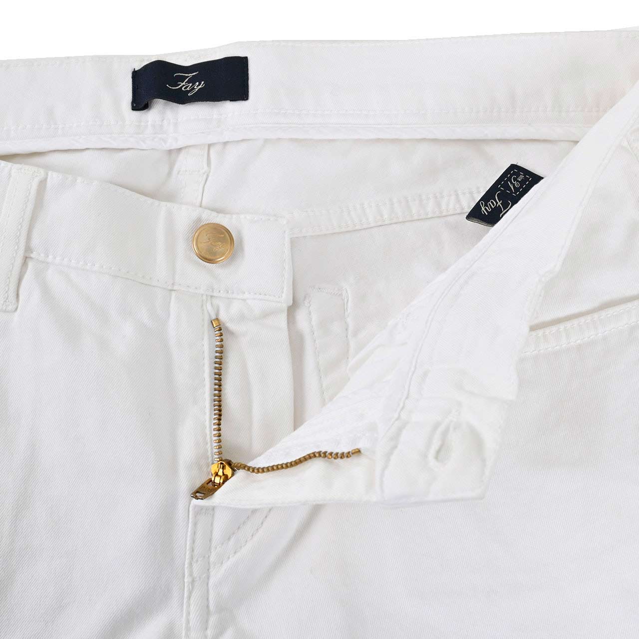 フェイ FAY パンツ NTW 8217512T ホワイト レディース 【ラスト1点 フリーサイズ】 ワケアリ 【ワケアリ ポッキリセール】